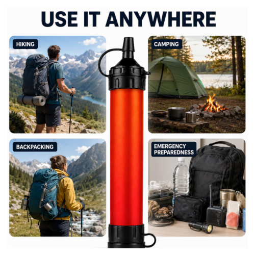 Pureflow Emergency Water Filter Straw (Upgraded Version [year]) - Official Retailer