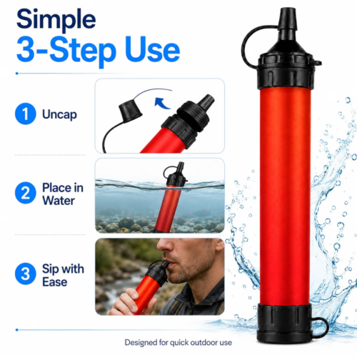 Pureflow Emergency Water Filter Straw (Upgraded Version [year]) - Official Retailer