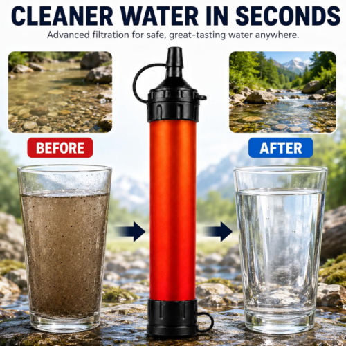 Pureflow Emergency Water Filter Straw (Upgraded Version [year]) - Official Retailer